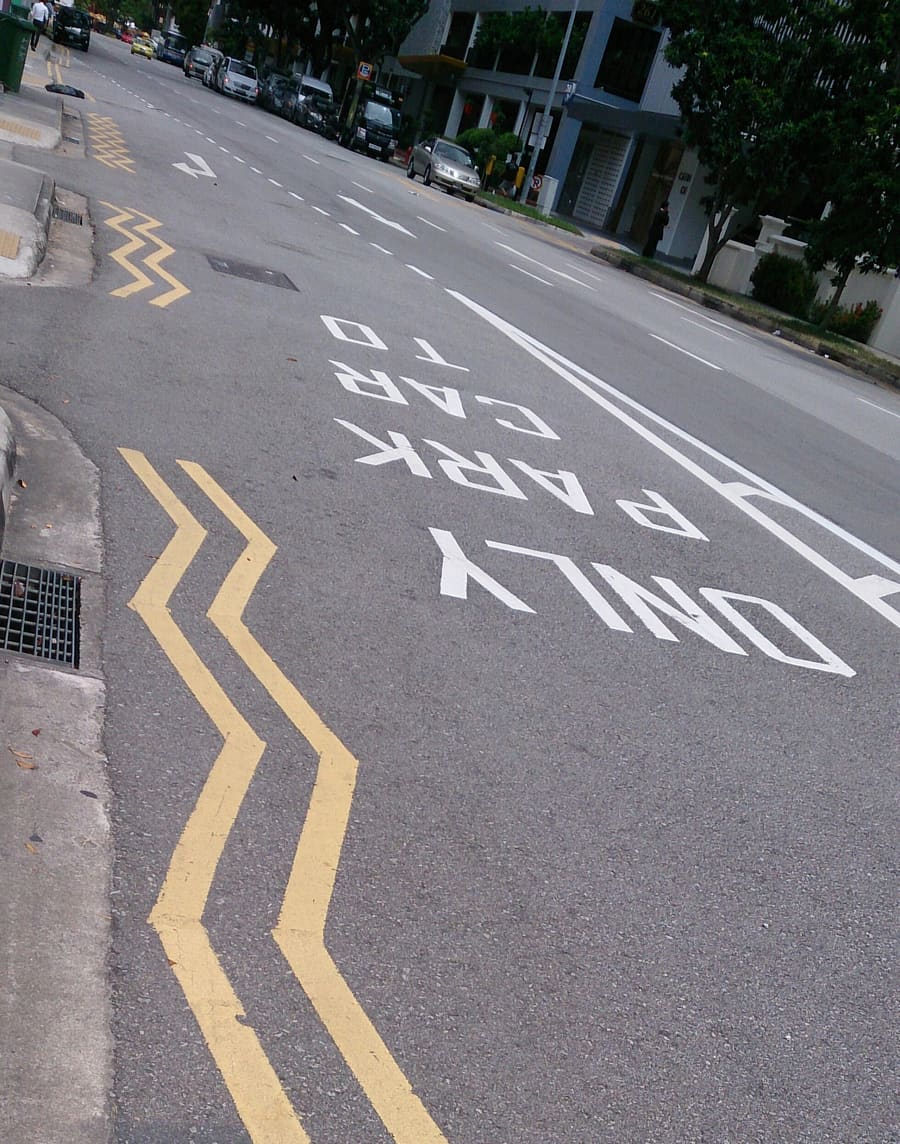 Road line markings